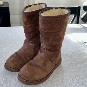 Ugg Fairfax lll Chestnut Boots Zipper Suede 9